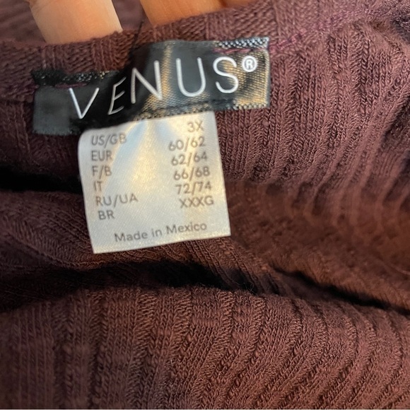 Venus Brown Wrap Dress 3X New - Picture 5 of 5